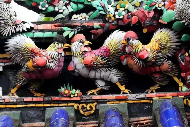 潮州嵌瓷，屋頂生花